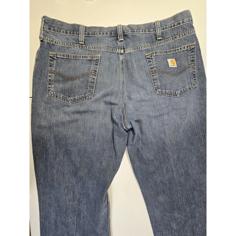 Carhartt Men's Relaxed Fit Straight Leg Jeans Size 40x30 Blue Denim